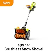 SnapFresh Snow Shovel Cordless – Includes 2×4.0Ah Batteries &amp; Fast Charger