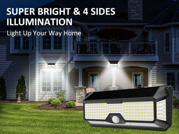 super bright solar outdoor lights motion sensor