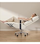 OKUP Reclining Office Chair with Adjustable Headrest and Footrest, 170° Ergonomic Comfortable Off...