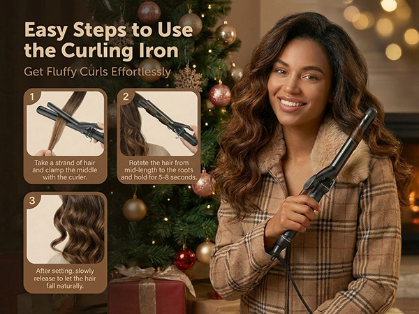 1 inch curling iron long barrel
