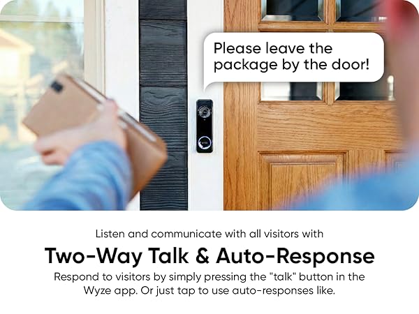 Wyze Battery Video Doorbell Two Way Audio