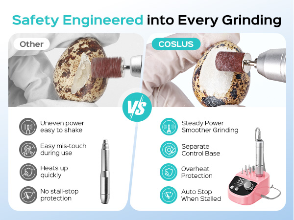 cordless rechargeable manicure nail drill