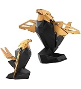 Micscrew Controller Holder for Xbox/PS/Switch – Celebrity Black &amp; Gold Eagle Stand, Auto-Spreadin...