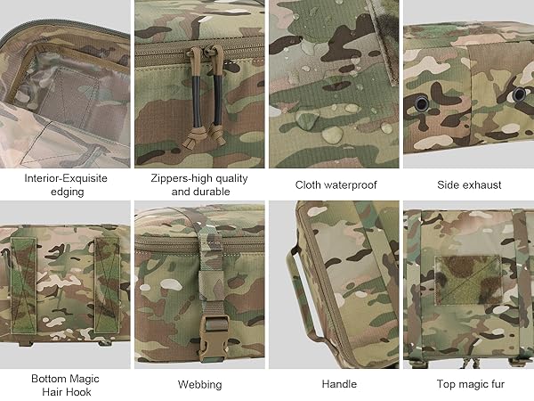 4PCS Tactical Modular Packing Cubes Waterproof