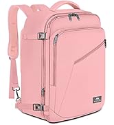 MATEIN Pink Travel Backpack for Women, Large Travel Backpack Airline Approved, Expandable Carry o...
