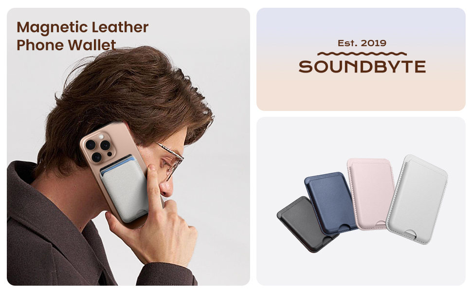 magnetic wallet with four color