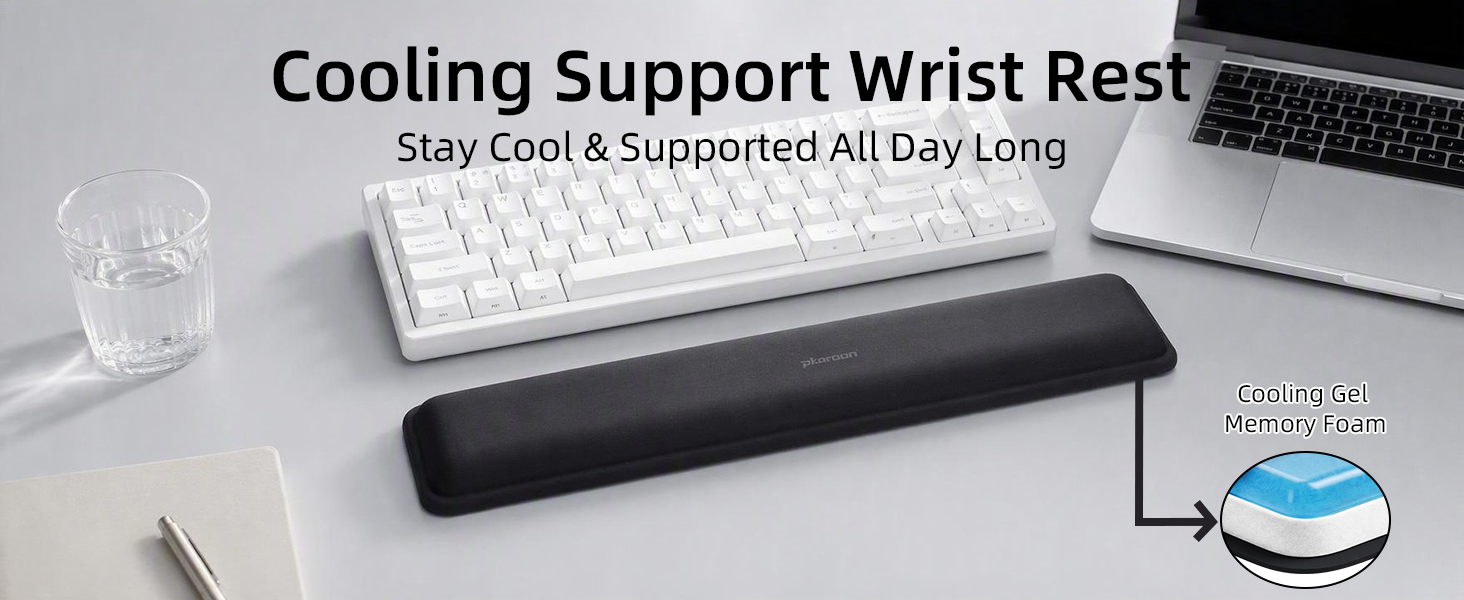 Gel Memory Foam Keyboard Wrist Rest