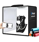 PULUZ Light Box Photography, 12"x12" Professional Dimmable Shooting Tent Kit with CRI >95 White L...