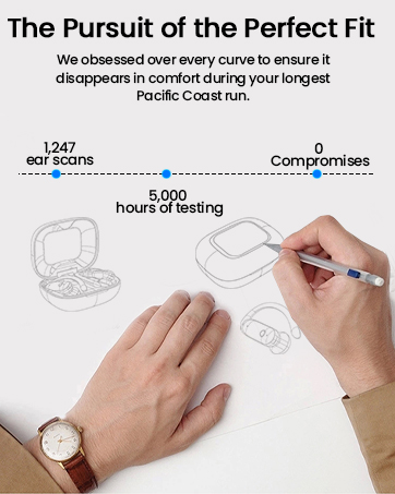 TP03 ear buds shows the pursuit of the perfect fit crafted design