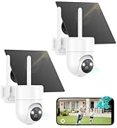 LIWAN 4G LTE Cellular Security Cameras Wireless Outdoor, 2 Pack Off Grid Security Camera No WiFi,...
