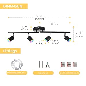 rgb ceiling light
