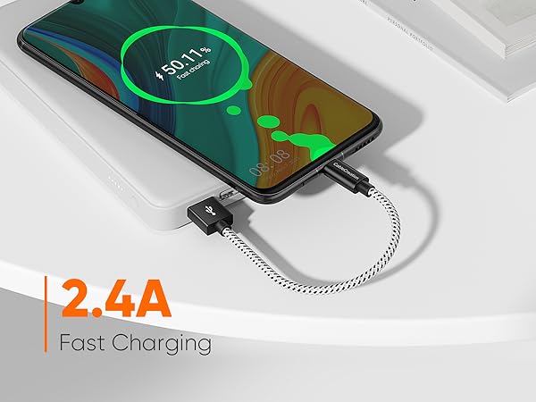 short micro usb cable