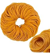 AIWOQI Rubber Bands 500pcs size#19 rubber band yellow Elastic Rubber Band size19 small rubber ban...