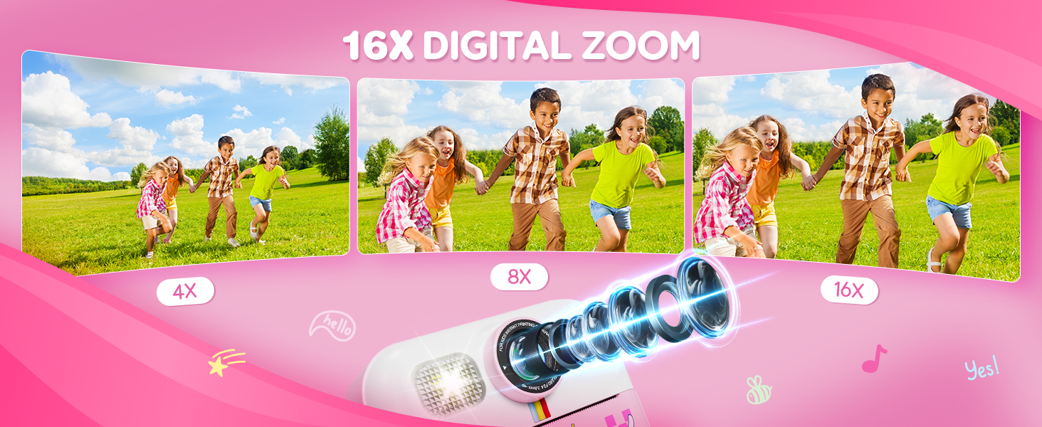 16X Zoom Kids Camera