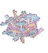 Colourful Happy Birthday Cupcake Picks Cake Toppers,Pack of 50