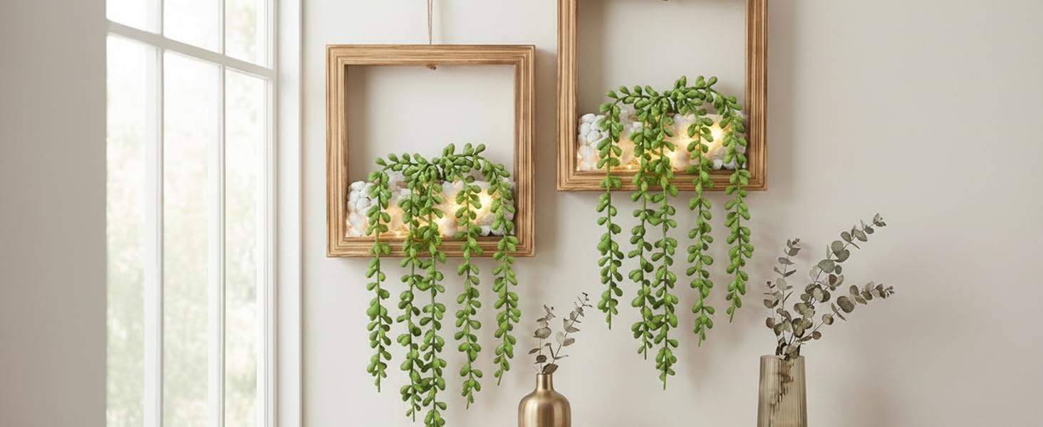 2 Pack Fake Plants Hanging