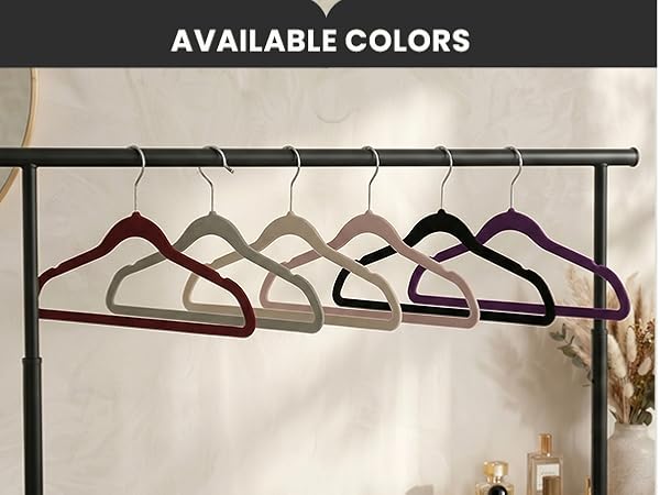 Multicolor Velvet Hangers