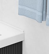 Towel Bar for Bathroom Wall, Black 24 Inch Single Towel Bar Rods for Bathroom, Stainless Steel He...