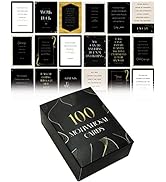 100 Encouragement Quote Cards, Famous Inspirational Quotes, All Unique Designs, Elegant Black &amp; G...