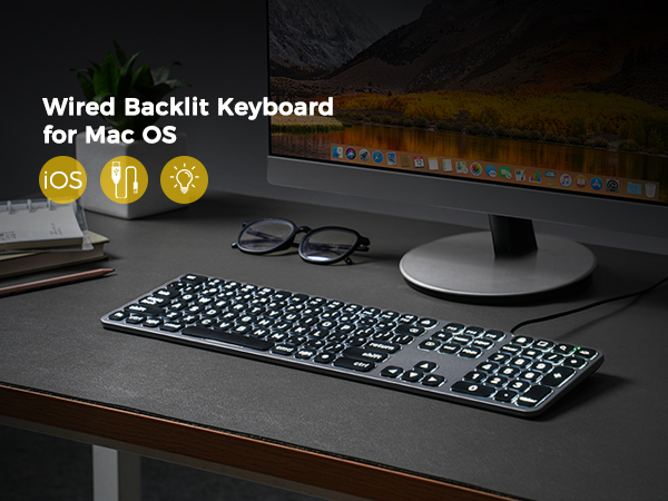 mac backlit large print keyboard