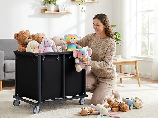 Heavy Duty Rolling Laundry Hamper