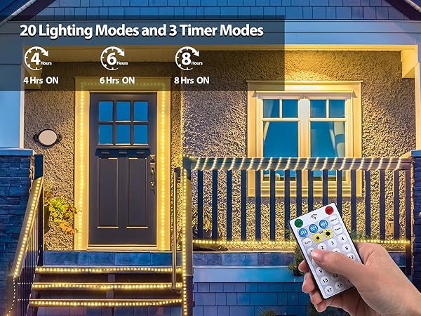 20 Lighting Modes and 3 Timer Modes