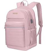 KEOFID Anti-thief travel backpack with USB charging port for men and women,large casual backpack ...