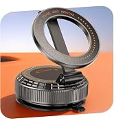 visnfa Car Phone Holder for Magsafe, [105+LBS Suction &amp; 3800gf Magnetic] | [Easiest Mount] 360° A...