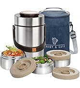 Pawovdeq 67 oz Adults Stainless Steel Vacuum Insulated Wide Mouth Soup Food Thermos Hot Food Jar ...