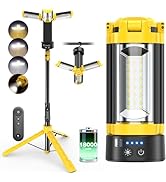 OGERY 18000mAh Rechargeable Camping Lights with Remote, Portable Camping Lantern &amp; LED Work Light...