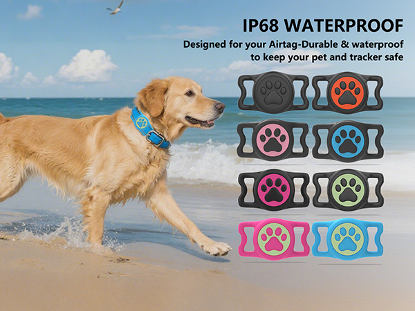 waterproof airtag holder for dogs