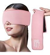 Migraines Puffy Eyes Relief Cooling Eye Mask: Cold Compress Ice Pack for Eyes &amp; Forehead - Headac...