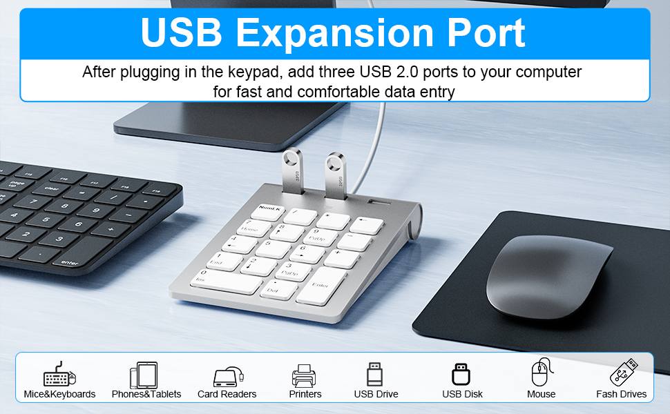 USB A USB C Numpad Keypad