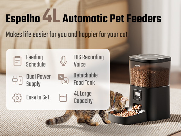 Automatic cat feeder