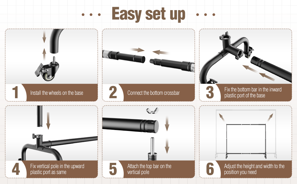 easy installation for the banner stand