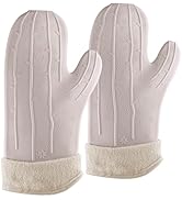 UMIRRO Cactus Silicone Oven Mitt 2-Pack Set, Heat Resistant, Non-Slip Grip for Kitchen Use, Safe ...