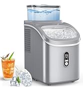 COWSAR Countertop Ice Cube Maker, 30LBS/24H Portable Ice Machine with Top External Water Tank, Se...