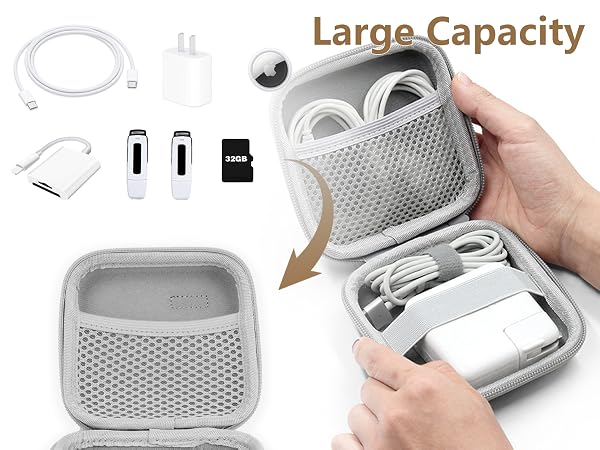 macbook charger case organizer laptop tech pouch bag charger travel trave