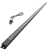 MICTUNING 60 inch Aluminum Frame Triple Tailgate Light Bar 864 LED Waterproof with 4-Way Flat Con...