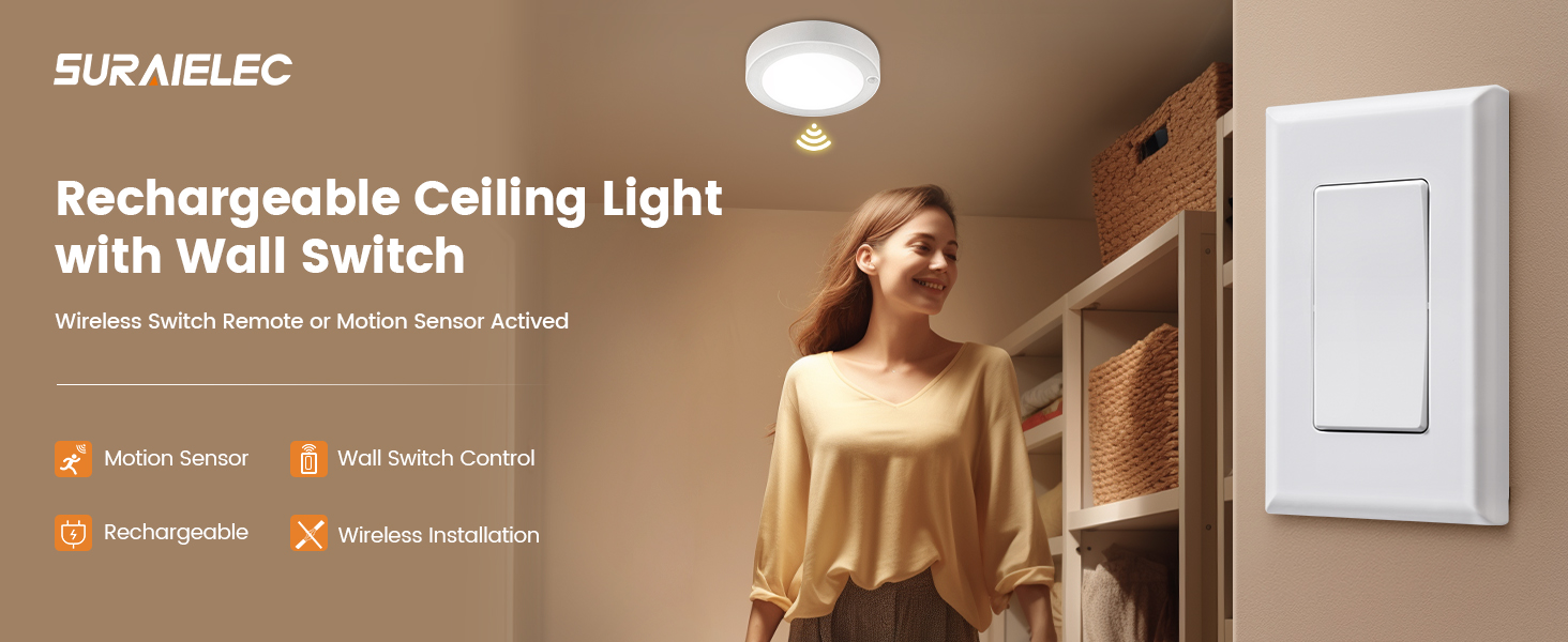rechargeable battery ceiling light