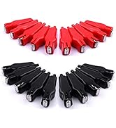 ATOPLEE 20PCS Alligator Clips Electrical,20A Insulated Spring Loaded Alligator Clamps,Truck Car B...