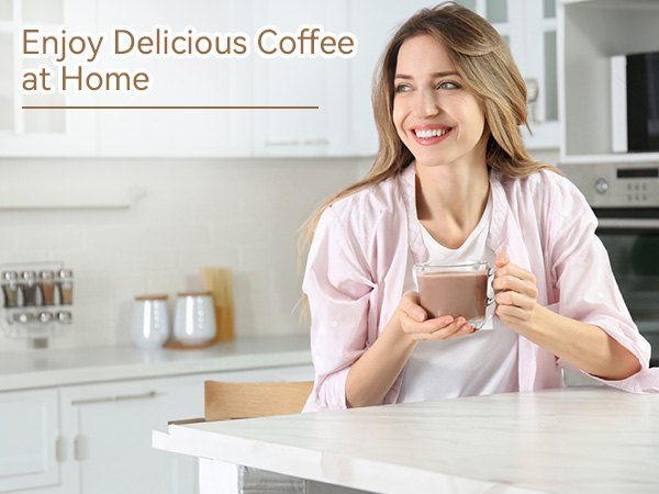 Enjoy barista quality coffee at home