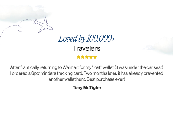 SPOTMINDERS Apple MFi Certified Wallet Tracker Card for Travel