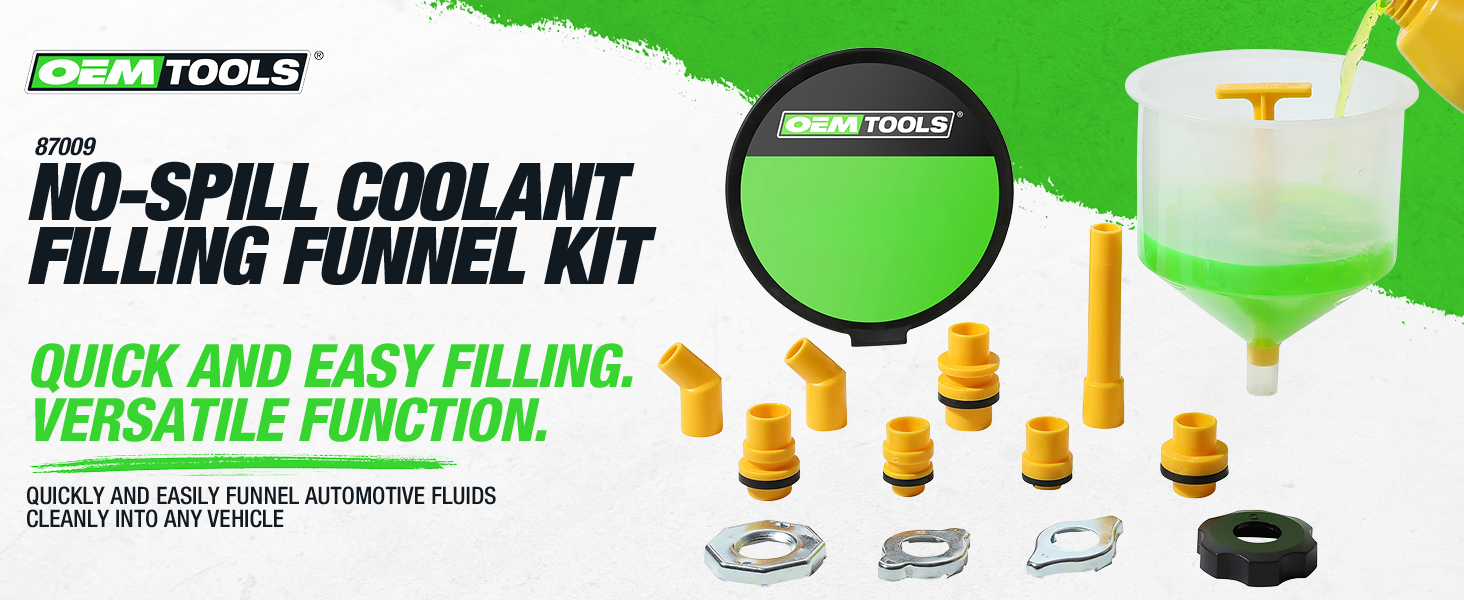 no spill coolant funnel kit