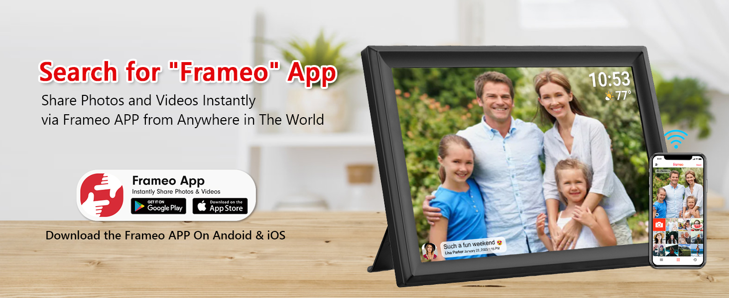 15.6inch FRAMEO Digital Photo Frame Digital Picture Frame