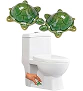 WANSHUNLMI Toilet Floor Bolt Caps, Ceramic Sea Turtle Toilet Bolt Caps Cute Bathroom Decor, Fun T...