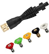 PWACCS Pressure Washer Gun Adapter Kit – Power Washer Gun Fittings with 1/4" Quick Connect Socket...