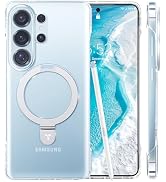TORRAS Ultra Slim for Samsung Galaxy S26 Ultra Case Clear with Magnetic Stand, [Never Yellow] [Fi...