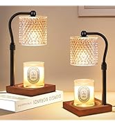Linstaine 2 Pack Candle Warmer Lamp with Timer Dimmer Adjustable Height, Birthday Housewarming Ne...
