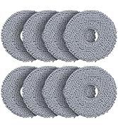8 Pack Mop Pads Compatible with Roborock QV 35A/Saros 10R/Q Revo/Qrevo S/Qrevo Pro/Qrevo Plus/Qre...